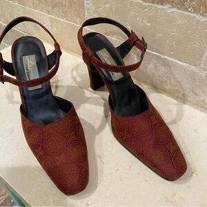 Vintage Luca B  For Calico Heels with Ankle Strap